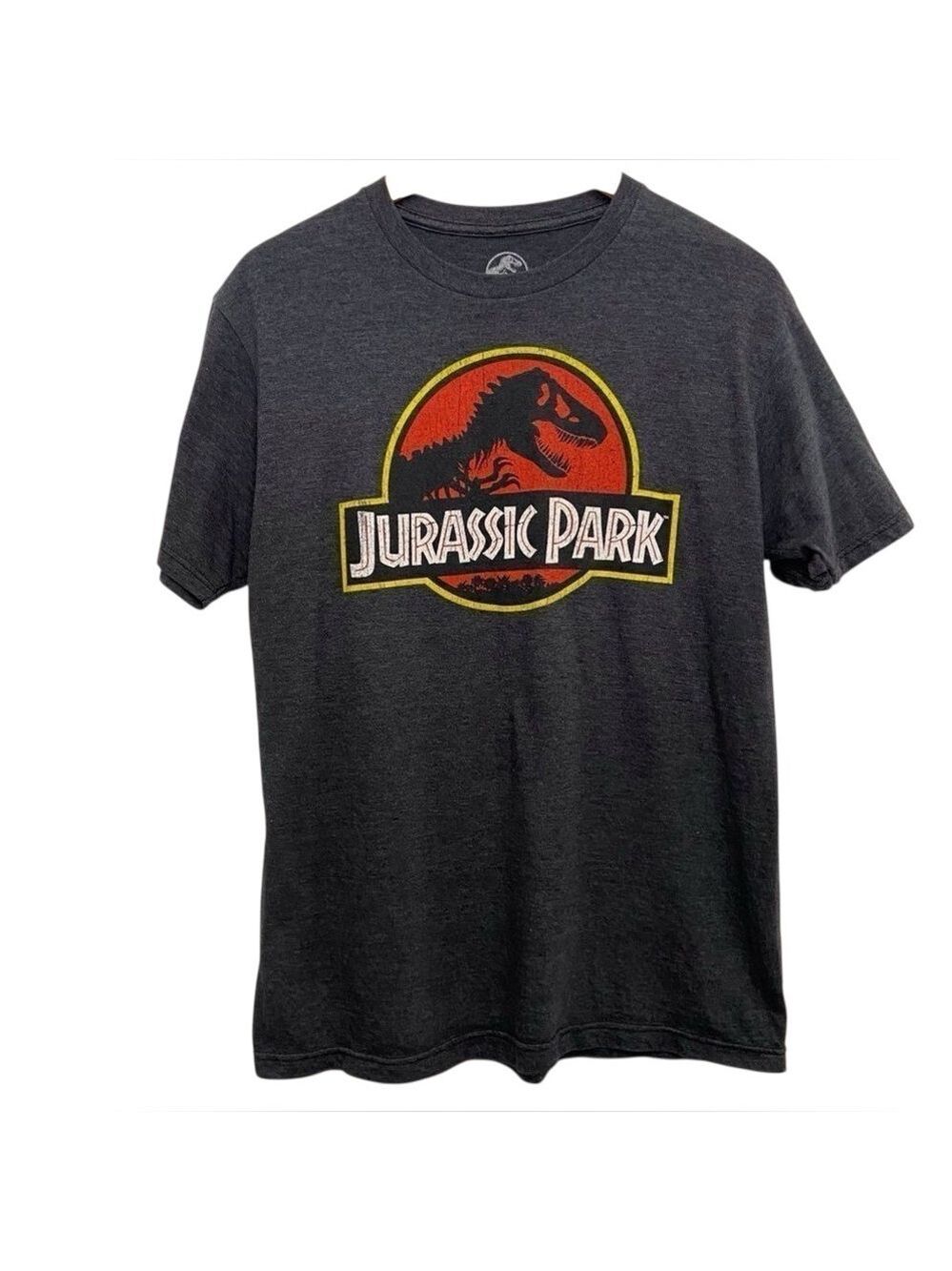 JURASSIC Park movie tee medium short sleeves unisex grey charcoal 50% cotton